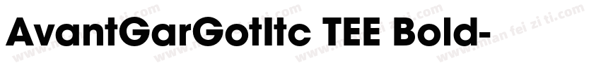 AvantGarGotItc TEE Bold字体转换